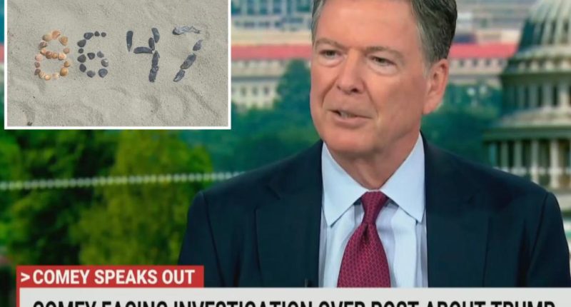 Ex-FBI Director James Comey says he doesnât expect to be charged over â86 47â Instagram post: âRidiculousâÂ 
